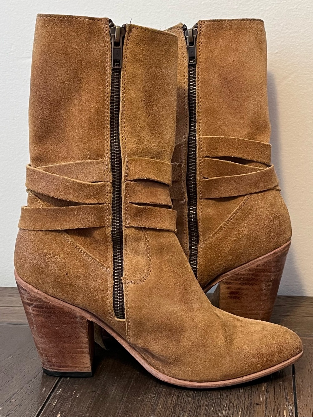 Freebird by Steven Tan Suede Tie-Wrap Ankle Boots - Picture 6 of 12